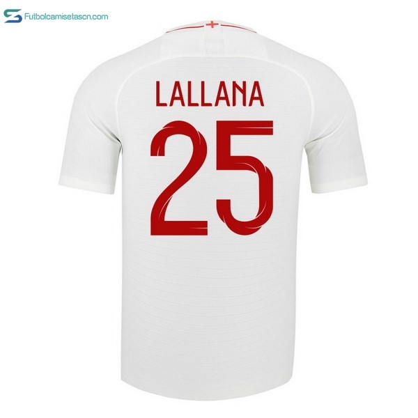 Camiseta Inglaterra 1ª Lallana 2018 Blanco